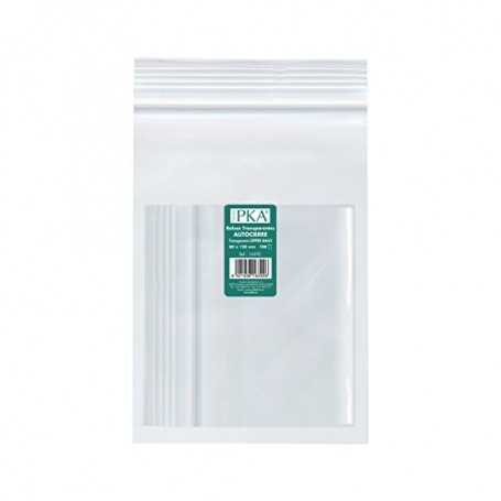 PKA 16396 Lot de 100 sachets zip en plastique 180 x 250 mm